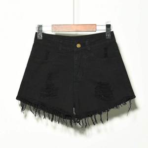 Manufactory Direct Regular Fit <b>High</b> <b>Waist</b> Breathable Denim <b>Shorts</b> Women's Hot <b>Shorts</b> Ruffles Customized <b>Jeans</b> - Product Image 1
