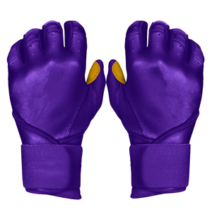 Gants de frappe de baseball en cuir Cabretta personnalisés en gros, pour entraînement, main gauche/droite, tailles XL/XXL, manchette longue, usage intensif, adhérence souple - Product Image 1
