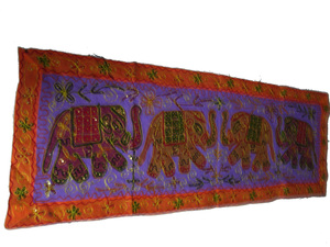 Handcrafted Embroidered Ethnic Indian <b>Table</b> Cover Versatile Decorative <b>Runner</b> and Wall Hanging Colorful 100% Cotton Round - Product Image 3
