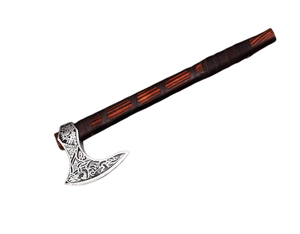 Hacha Tomahawk Forjada a Mano al por Mayor, Hacha de Acero con Alto Contenido de Carbono, Hacha para Acampar al Aire Libre, Caza, Hacha de Supervivencia con Mango de Madera - Product Image 3
