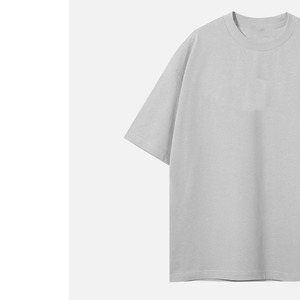 Custom 240g Oversized Solid Anti-Wrinkle Knitted 100% Cotton Short Sleeve Vintage Stone Washed Plus Size <b>T</b>-shirts Men - Product Image 6