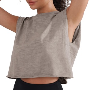 Tops Deportivos Transpirables para Mujer, Tops Cortos de Secado Rápido, Camisetas sin Mangas para Gimnasio, Fitness y Deportes - Product Image 4