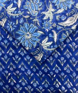 Tela de Algodón con Estampado Artesanal, Transpirable y Ecológica, para Vestidos y Bolsos, Proveedor Mayorista Directo de Fábrica en Jaipur - Product Image 1