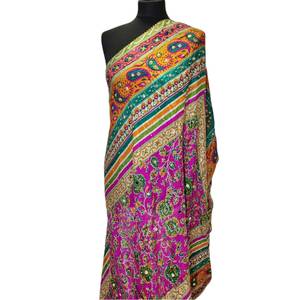 Premium Mirror Design <b>Shawls</b> <b>Traditional</b> <b>Scarves</b> <b>Shawls</b> & Hijab Stylish Handmade Embellished Wrap for Women Festive Clothing - Product Image 1