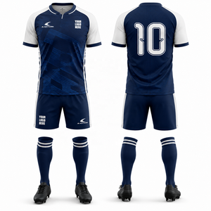 Conjunto de Uniforme de Fútbol Personalizado con Sublimación Completa, Camiseta de Manga Corta con Rayas Blancas y Verdes para Hombre, Absorbe la Humedad, para Todas las Temporadas, Uniforme de Equipo para Adultos - Product Image 6