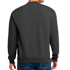 Sweat-shirt à col rond moderne pour homme, style hip-hop streetwear, pull en molleton uni, vêtement urbain haut de gamme - Product Image 3