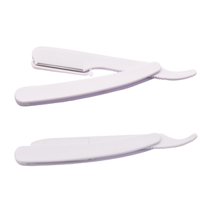 Disposable Plastic Barber Shaving <b>Razor</b> Salon Use Folding Handle Disposable Straight <b>Razor</b> for Hair Salon Shaving - Product Image 1