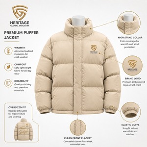 <b>Mens</b> Heavyweight Oversized Puffer <b>Jacket</b> Premium Warm Padding Durable Fabric Comfortable Fit Perfect for Winter Hiking - Product Image 6