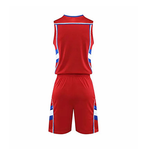 Uniforme de basket-ball brodé rétro vintage, tenue d'entraînement classique pour hommes, uniforme de basket-ball en gros, maillot de basket-ball cousu - Product Image 3