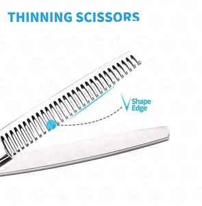High Quality 6" Hair Thinning <b>Scissors</b> Stainless Steel Barber Shears with Sharp Blade for Precision Cuts & Professional Use - Product Image 6
