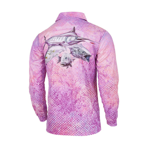 เสื้อโปโลตกปลา UPF 50+ ป้องกันรังสียูวี ผ้ายืดสแปนเด็กซ์/โพลีเอสเตอร์ ระบายอากาศ ต้านเชื้อแบคทีเรีย แห้งเร็ว พิมพ์ลายแบบซับลิเมชั่น ไซส์ใหญ่ - Product Image 5