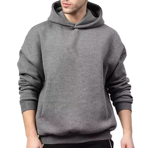 Sudadera con Capucha para Hombre TRADE IN MFG, Estilo Cuadrado, Color Gris Otoñal, 100% Algodón Premium, con Forro Polar Ecológico y Logotipo Personalizado en el Frente - Product Image 3