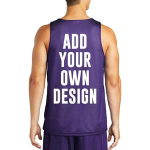 เสื้อกล้ามตาข่ายผู้ชายแบบสั่งทำพิเศษ รุ่น St500 พิมพ์โลโก้ รูปภาพ ข้อความ ได้ตามต้องการ แบบสองด้าน - Product Image 2