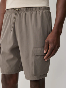 Pantalones Cortos Cargo para Hombre, Pantalones Cortos Cargo Sólidos de Cintura Media, Elásticos, de Secado Rápido, de Poliéster, Estilo Casual con Bolsillos - Product Image 5