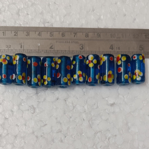 Cuentas de Vidrio Hechas a Mano de Calidad de Exportación, con Diseño de Puntos Azules y Rayas Rosas, Cuentas Sueltas para Manualidades, Pulseras, Collares y Suministros de Bricolaje - Product Image 5
