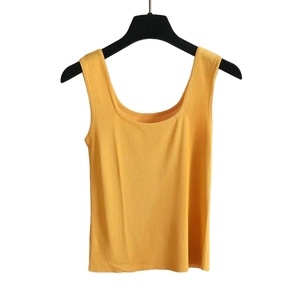 Camiseta sin mangas de jersey con cuello halter en colores pastel para mujer, deportiva, transpirable, de alta elasticidad, informal, para verano - Product Image 5