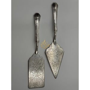 Juego de Servidores de Pastel Ecológicos y Modernos, Cuchillo para Servir Postres con Mango Decorativo de Acero Inoxidable, Vajilla para Fiestas, Bodas y Cenas - Product Image 2