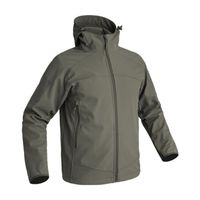 Veste softshell pour homme, personnalisable avec logo, imperméable, coupe-vent, réfléchissante, respirante, doublée polaire, vente en gros