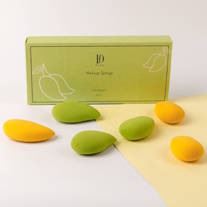DIAS NUEVO <span class=keywords><strong>Precio</strong></span> de Fábrica Promocional Esponja de Maquillaje Impermeable con Forma de Mango, Libre de Látex, para Verano - Product Image 1