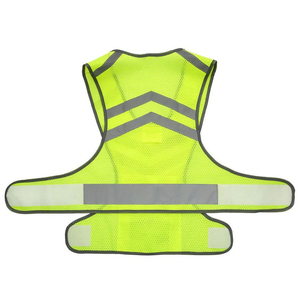 High Visibility Safety Vest <b>Reflective</b> Yellow Mesh Adjustable Straps Class 1 Work Wear Pockets - Product Image 2