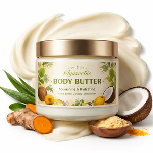 Beurre corporel ayurvédique aux extraits d'herbes, formule d'hydratation intensive et de protection de la peau, fabrication OEM et emballage en vrac - Product Image 1