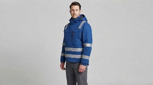 Chaqueta de Trabajo Resistente al Agua de Alta Visibilidad con Capucha Reflectante, Ropa de Trabajo para Exteriores, Proveedor de Uniformes Personalizados - Product Image 3