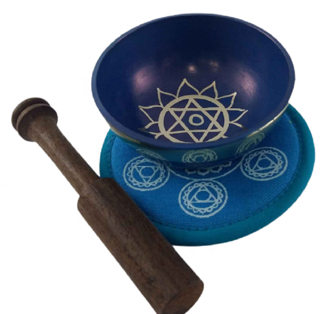 Handcrafted Aluminium Tibetan Singing Bowl Heart Chakra Spritual Mantra Singing Bowl for Meditation & Yoga Hot Arrival Product