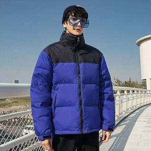 Fully Customized Men's Waterproof Canvas Puffer <b>Jackets</b> Polyester Wadding Filled Winter DDP Shipping - Product Image 4
