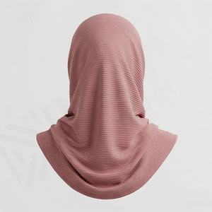 Hiyab de Moda para el Verano, Personalizable, de Poliéster Crepé, Suave, Transpirable, Liso y Arrugado, para Mujeres Musulmanas - Product Image 2