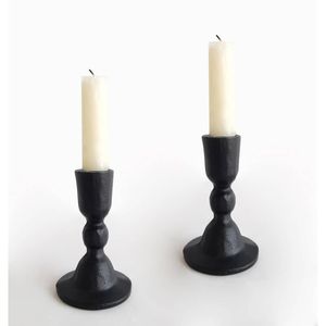 Handmade Metal Taper Candle Holder Black Finished Luxury Unique Eco-Friendly Durable for Home Events <b>Parties</b> Tabletop - Product Image 4