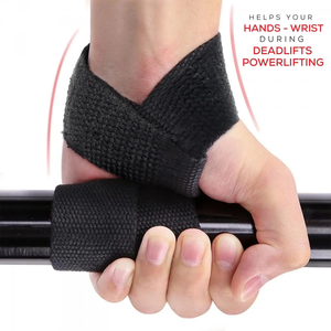 Custom weight lifting straps D-<b>ring</b> gym fitness workout training session deadlift pull up gymnastics powerlifting Gym Straps OEM - Product Image 6