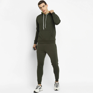 High Quality <b>Hoodie</b> Men Sweat Suit Sets Women's Clothing Set Tracksuit Custom Logo Two Piece Suits Solid Color Plain Tracksuit - Product Image 3