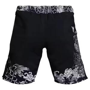 Men MMA Shorts <b>Ink</b> Dot Print Elastic Waist Gym Training Kickboxing Lightweight Quick Dry Colorful Top top mens mma martial arts - Product Image 4