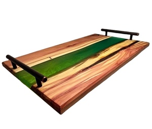 ถาดเสิร์ฟศิลปะทำจากไม้ทำจากเรซิ่นทำจากไม้รูปทรงไม่เหมือนใครสำหรับใช้ในร้านอาหารออกแบบได้ตามต้องการ - Product Image 1