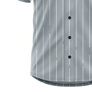 Camiseta de Béisbol Sublimada Personalizada de Alta Calidad, Cuello en V, con Botones, Ropa Deportiva para Entrenamiento en Equipo, Tops que Absorben la Humedad - Product Image 3