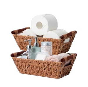 Boîtes porte-mouchoirs nouvellement conçues porte-papier de vie jacinthe d'eau panier de serviettes ensemble de 2 pour cuisine salon boutique en ligne - Product Image 1