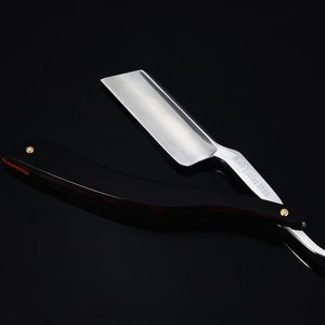 Oro dollaro tagliato gola rasatura dritto riutilizzabile in acciaio al carbonio <span class=keywords><strong>rasoio</strong></span> <span class=keywords><strong>da</strong></span> <span class=keywords><strong>barbiere</strong></span> con supporto uomo <span class=keywords><strong>rasoio</strong></span> di sicurezza rasoi in legno per il viso - Product Image 4