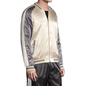 Women's Custom Satin <b>Varsity</b> <b>Jacket</b> Top Trending <b>Plain</b> Blank Breathable and Finished Processing Low Price - Product Image 5