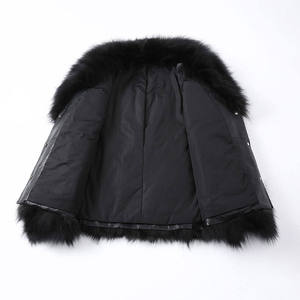Women’s Faux <b>Fur</b> Lined Leather Jacket – Stylish Winter Biker Coat - Product Image 3