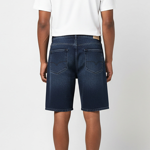 Tela vaquera de algodón 100% de alta calidad, 14 oz, estilo urbano, cortavientos, color liso, pantalón corto para hombre, corte relajado, transpirable, color piedra. - Product Image 6