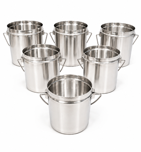 Juego de Cubos Reutilizables de Acero Inoxidable Dheer International - Diseño Moderno para Uso Doméstico (Tamaño 10-15) - Product Image 2