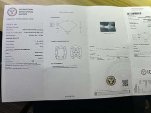 Diamantes Sueltos de Corte Cojín de 1.42ct y 1.43ct, Certificados por IGI, Claridad VVS, Diamantes de Laboratorio CVD, Color Rosa Fantasía, Venta al Por Mayor - Product Image 6