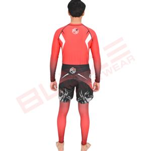 Alta calidad Spandex Rashguard BJJ MMA Rash Guard Sublimación personalizada Camisa de compresión Fight Gear Tights para Jiu Jitsu-Venta al por mayor - Product Image 2