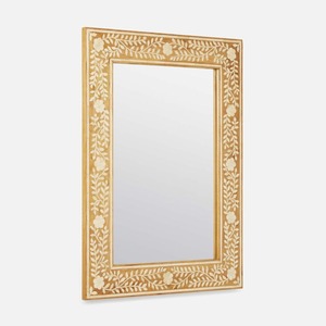 Espejo de Pared con Marco de Madera de Estilo Moderno y Lujoso, Forma Personalizada, Incrustaciones de Hueso, Hecho a Mano, Ecológico, Decoración para el Hogar FAIZA CRAFT FC-552 - Product Image 4