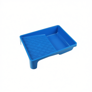 Boîte à peinture en plastique bleue de 18 cm pour artistes - Palette de peintre bleue - Product Image 2