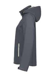 Women's <b>Quilted</b> Breathable Softshell Sports Jacket with Hooded Collar Knitted Waterproof Nylon Lining <b>Winter</b> Fashion - Product Image 3