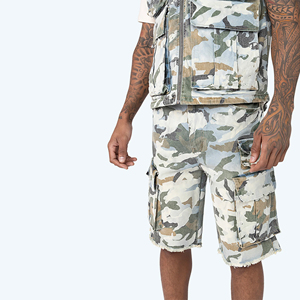 High Quality Light Wash Summer Quick Dry Breathable 100% Cotton Outdoor <b>Men</b> Denim Shorts Best Selling Bulk Quantity - Product Image 5