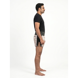 Pantalones Cortos de Muay Thai para Hombre, Personalizados OEM, 100% Poliéster, Micro Satinado, Cintura Elástica, Secado Rápido, Marca Privada, Ropa Deportiva de Competición - Product Image 3