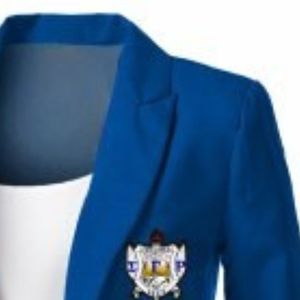 Blazer Sigma Gamma Rho Marrón para Mujer, Chaqueta Elegante de Hermandad Griega, Abrigo Formal a Medida, Ropa Casual de Negocios para Oficina, Personalizable - Product Image 3