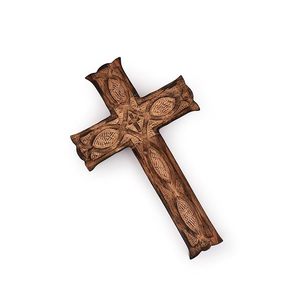 Cruz de Madera Natural, Económica, Hecha a Mano, Cruz Cristiana para Decoración de Pared, Sala de Oración e Iglesia, y para Regalo - Product Image 6
